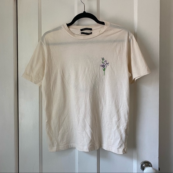 urban outfitters white graphic tee - Picture 1 of 4